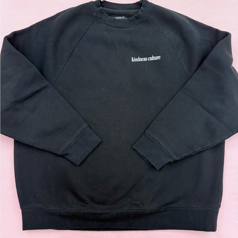 Brunette The Label Black Crewneck Sweater